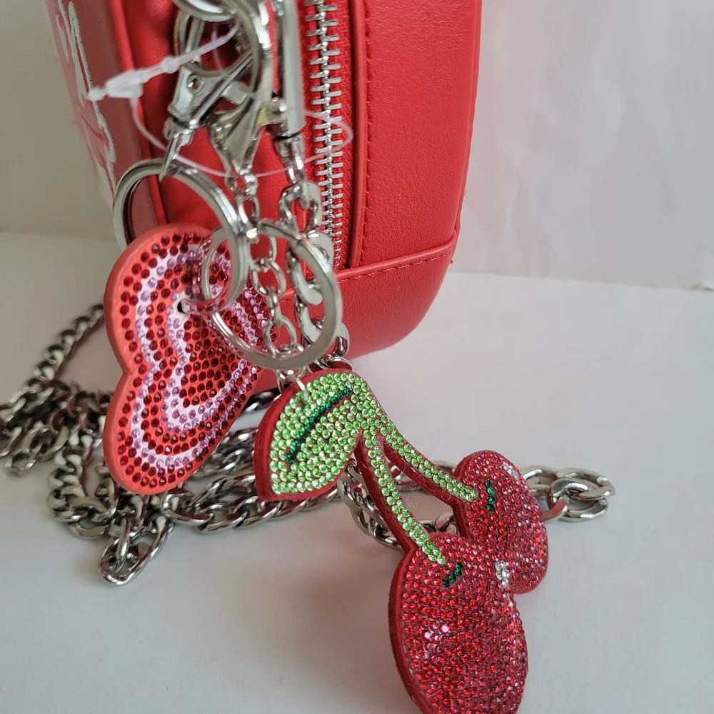 Care Bears x Skinnydip London Red Crossbody Bag with Chain Straps NWT - Picture 5 of 12